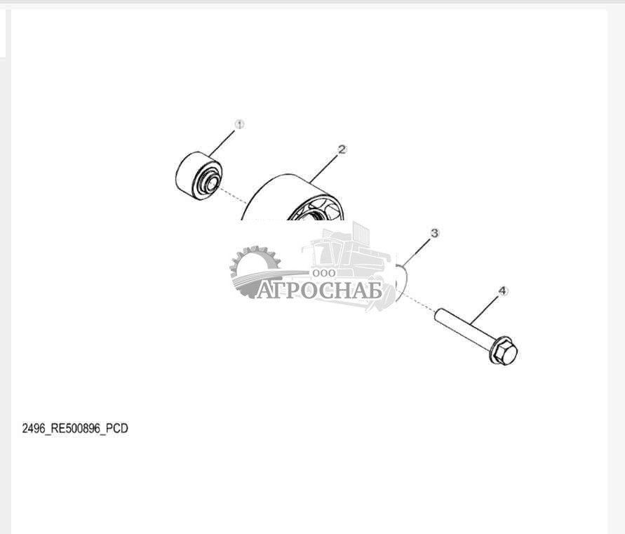2496 Fan Idler Pulley 